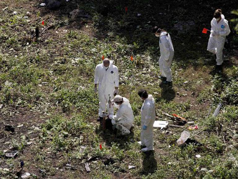 Investigación de los 43 en Cocula, Guerrero. Foto: www.posta.com.mx
