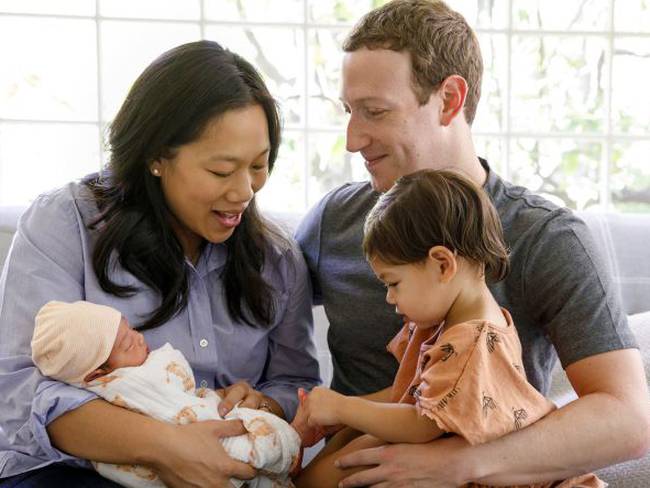 Mark Zuckerberg hizo público el nacimiento de su segunda hija