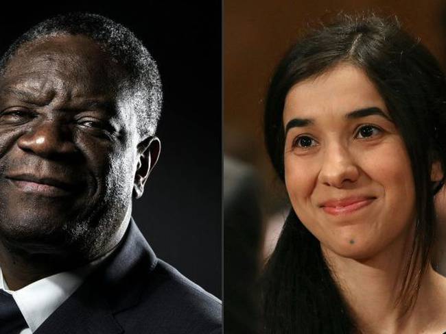 Ex esclava y ginecólogo ganan Premio Nobel de La Paz