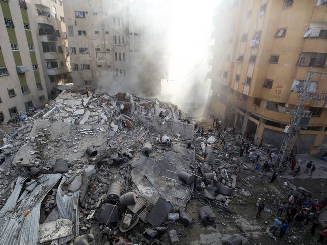 Ataques en Franja de Gaza dejan cerca de 500 muertos