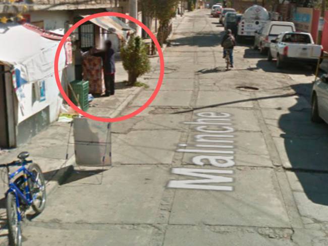 Google Maps capta &quot;accidente&quot; de una mujer con sus tortillas