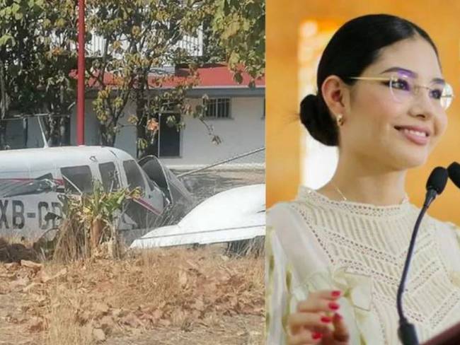 Avioneta en que viajaba alcaldesa de Tepic sufre accidente