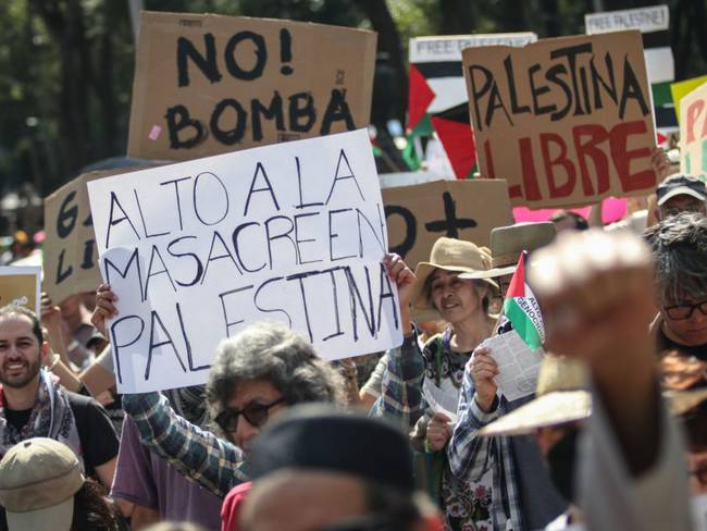 Se realiza marcha por el pueblo Palestino en la CDMX