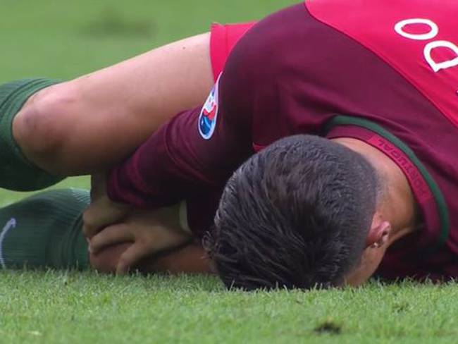 La lesión que impidió a Cristiano Ronaldo jugar completa la Final de la Eurocopa