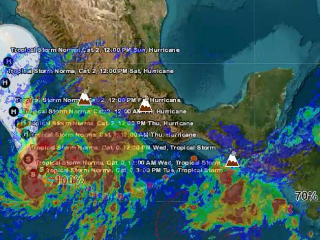 Se forma la tormenta tropical ‘Norma’ en la costa Michoacana