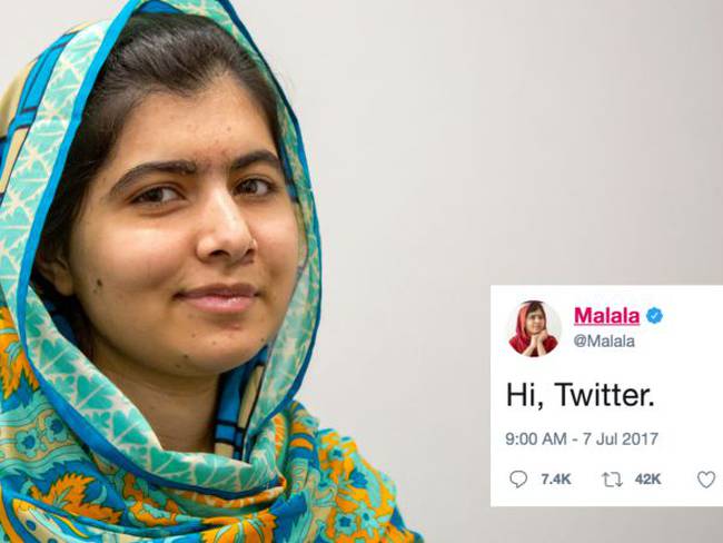 #AsíSopitas: Malala ya tiene cuenta de Twitter y así le dieron la bienvenida