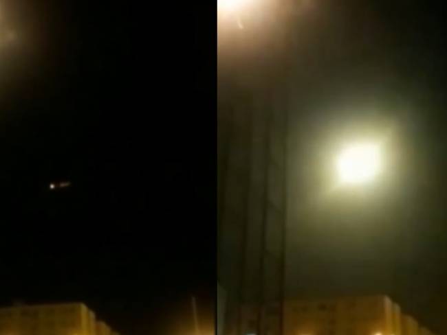 Video revela momento en el que misil habría impactado avión en Irán