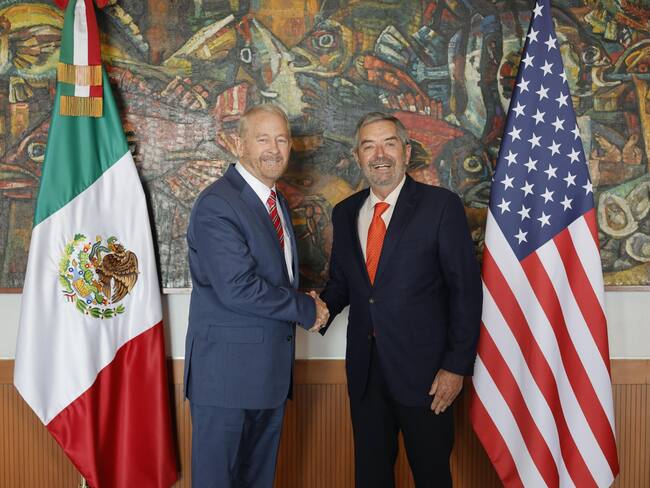 Juan Ramón de la Fuente recibe a embajador de EU Ronald Johnson