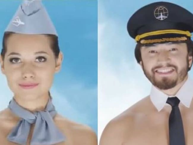 [Video] Azafatas y pilotos posan semidesnudos en polémico comercial