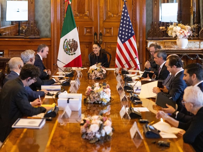 Cerca de hora y media duró el acercamiento entre la presidenta Claudia Sheinbaum y funcionarios de la Oficina del Representante Comercial de Estados Unidos, encabezados por Jamieson Greer