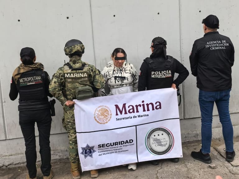 Nancy "N" fue detenida en Ecatepec, como presunta participante de una célula de extorsión ligada a La Chokiza.