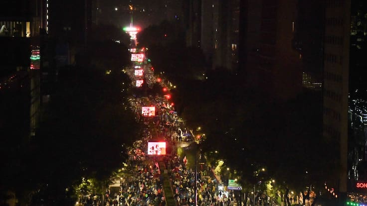 Goleada de México a Chequia desata la locura en el Ángel de la Independencia