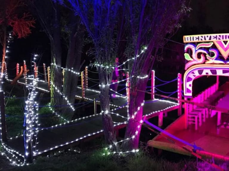 Xochimilco y su Mágica Nochebuena 2019 con una villa iluminada