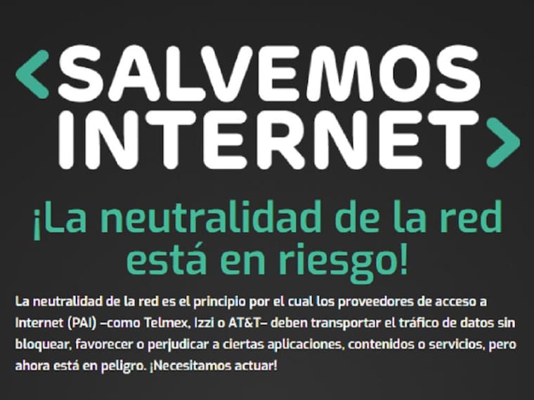 #SalvemosInternet, la iniciativa para para defender la neutralidad de la red