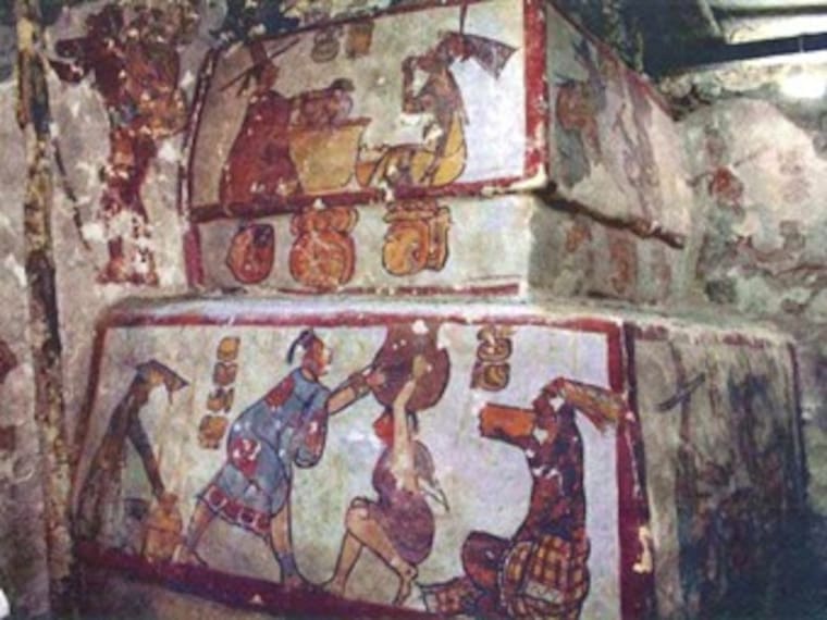 Descubren murales en Calakmul, Chiapas