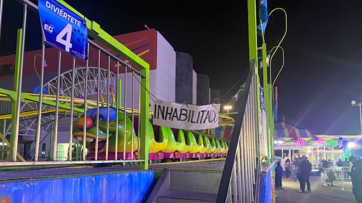 Niña cae de juego mecánico en la Feria de la Navidad en Durango