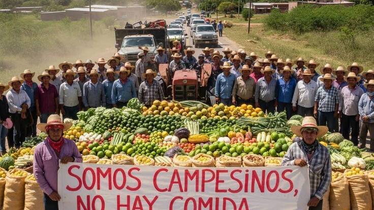 Denuncian campesinos crisis agrícola sin precedentes y exigen ventanilla universal de crédito en México