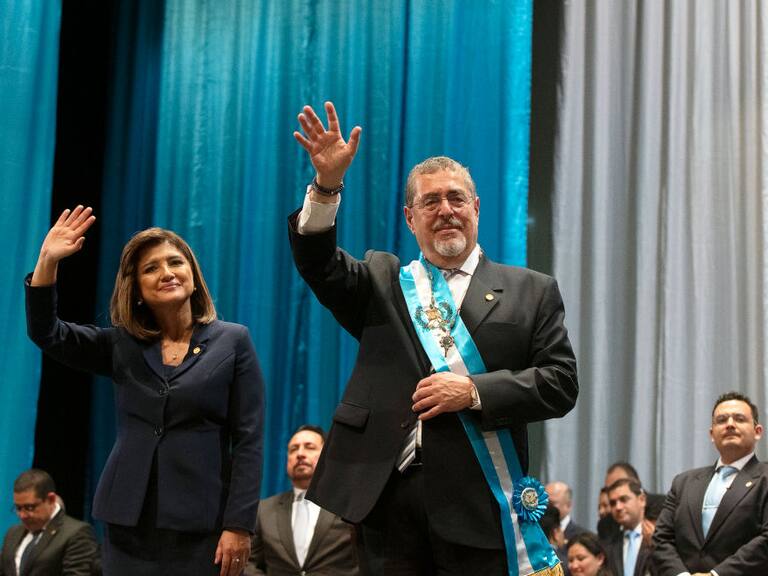 Toma de protesta del nuevo presidente de Guatemala, Bernardo Arévalo de León