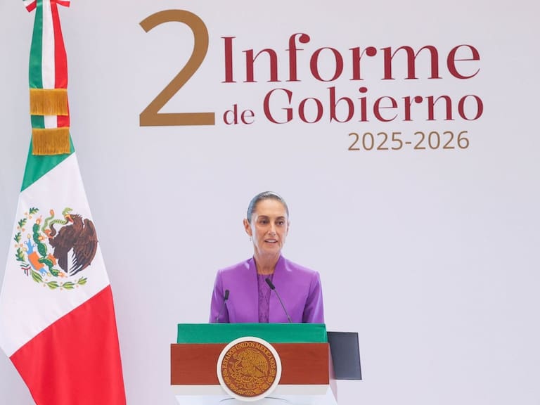 La mandataria mexicana rinde este martes su Segundo Informe de Gobierno en Palacio Nacional
