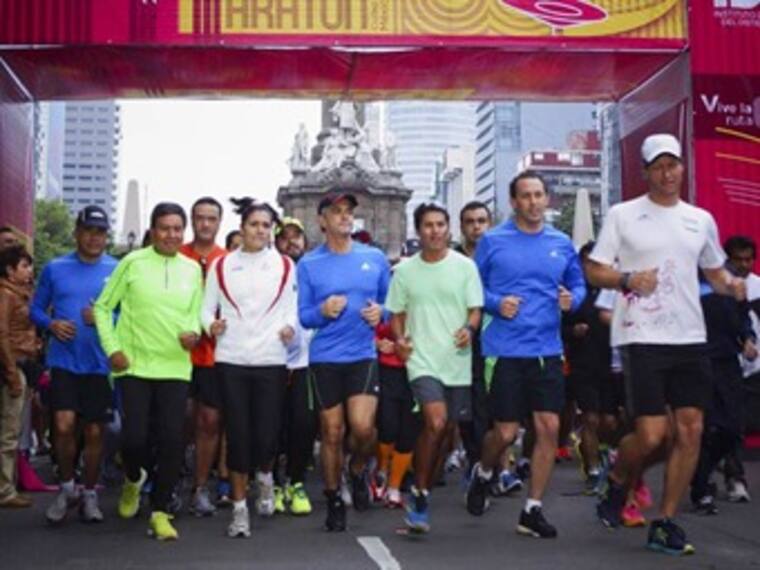 Previo al Maratón.Horacio de la Vega, director del Instituto del Deporte del DF