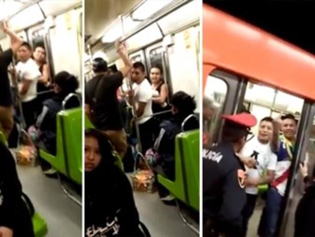 Vagoneros se drogan en pleno tren de la Línea 3