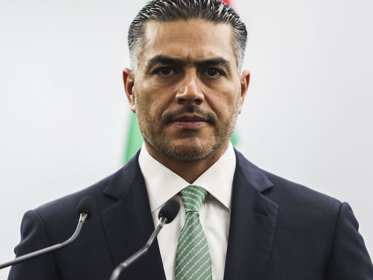 Omar García Harfuch y Ulises Lara, en confeencia de prensa este medio día en la Secretaria de Seguridad Ciudadana y hablaron sobre diversos temas de Seguridad en el país.