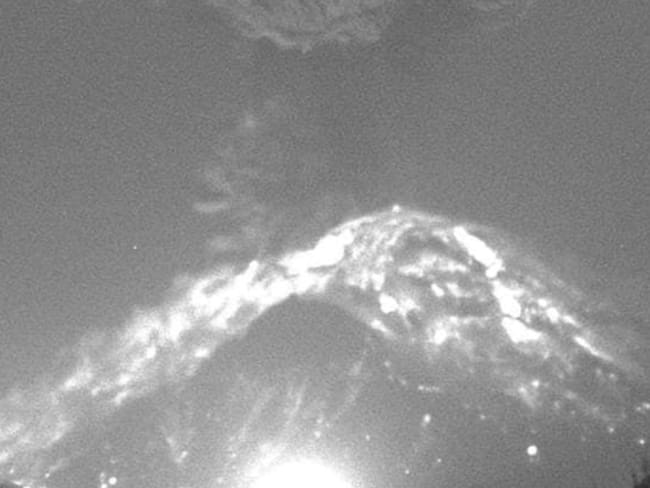 Así fue la explosión del Popocatépetl que de nuevo alarmó a Puebla