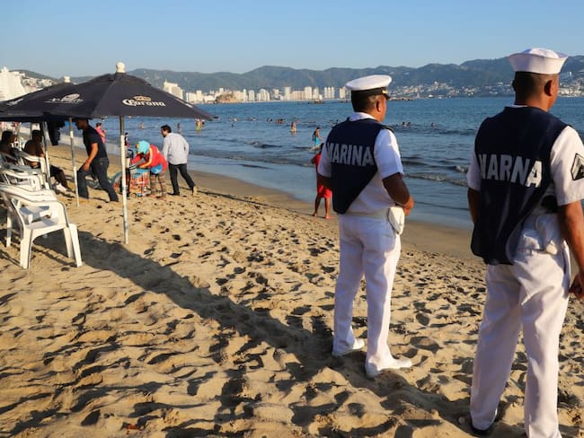 Aplican operativo de seguridad en playas por vacaciones