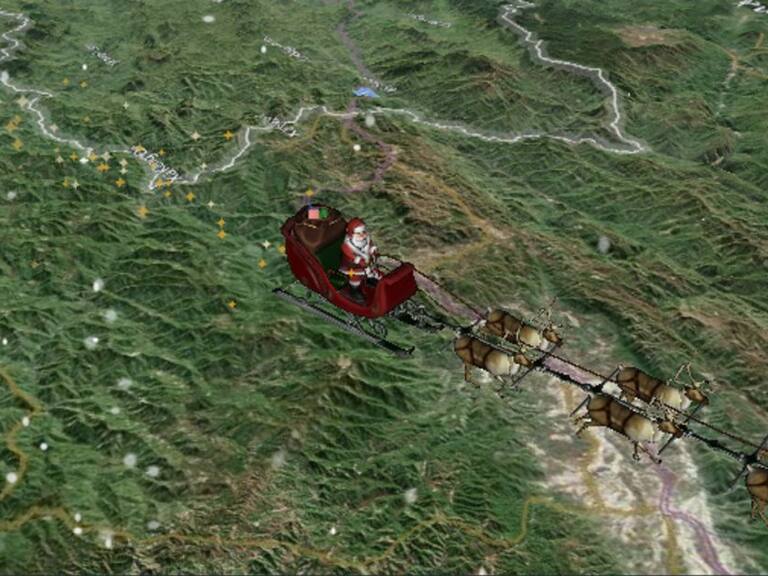 Aquí puedes seguir la ruta de Santa Claus esta Nochebuena