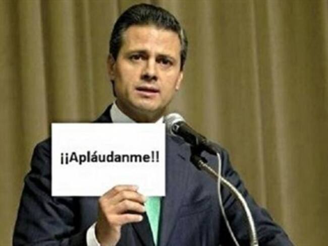 Crean memes de EPN con #YaSeQueNoAplauden