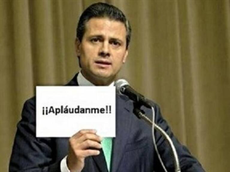 Crean memes de EPN con #YaSeQueNoAplauden