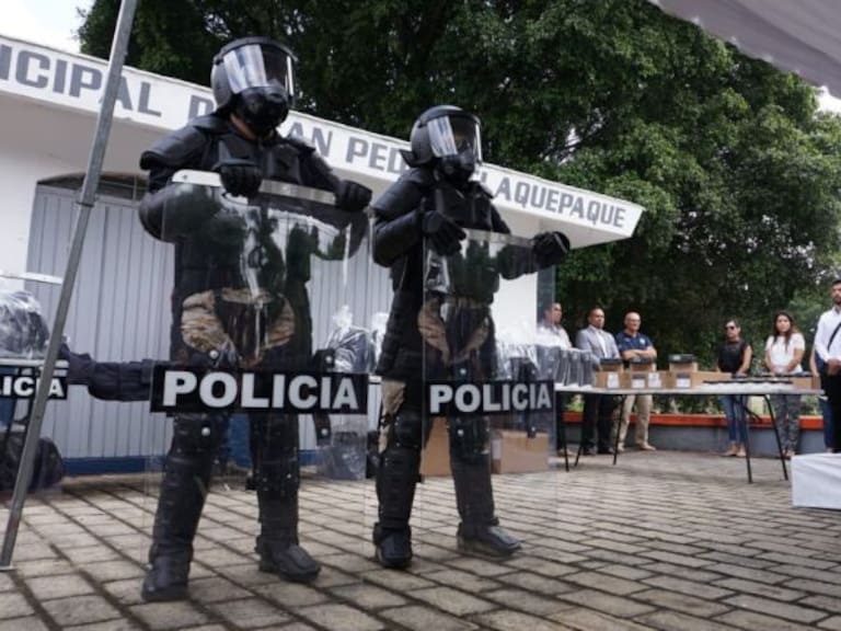 Policías antimotines estrena equipo en Tlaquepaque