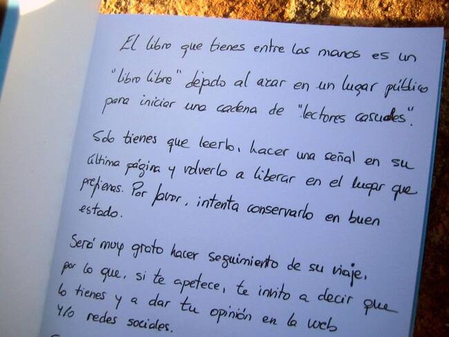 ‘Libro Libre’, lo encuentras, lo lees y luego lo liberas