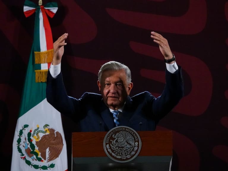 CIUDAD DE MÉXICO, 06JUNIO2024.- Andrés Manuel López Obrador, presidente de México, durante una de sus conferencias de prensa matutinas.FOTO: GALO CAÑAS/CUARTOSCURO.COM