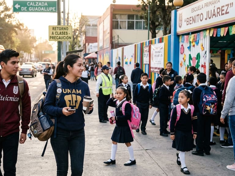 Estas con las fechas en que los alumnos de los diversos niveles educativos vuelven a las escuelas.