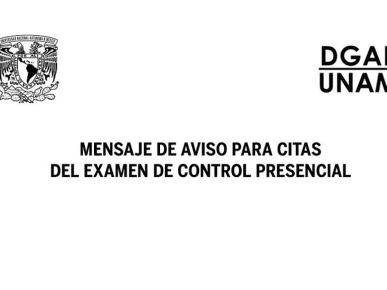 Este viernes 7 de agosto por la tarde los aspirantes convocados al Examen UNAM de control presencial podrán consultar en la plataforma “TU SITIO”