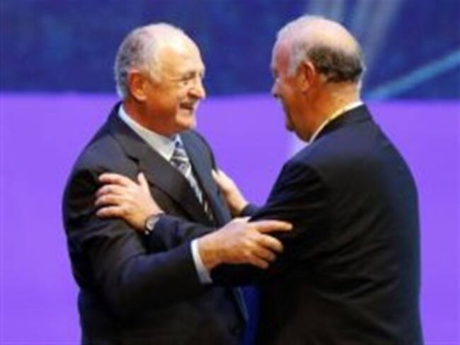 Verán el partido juntos del Bosque y Scolari en el Camp Nou