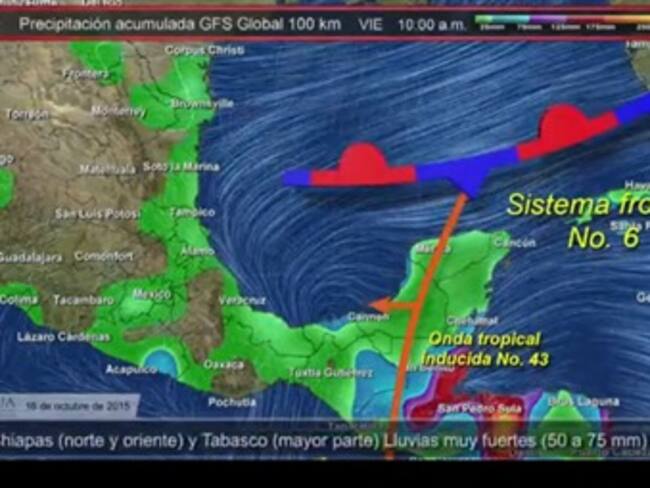 Pronóstico del tiempo del 16 de octubre