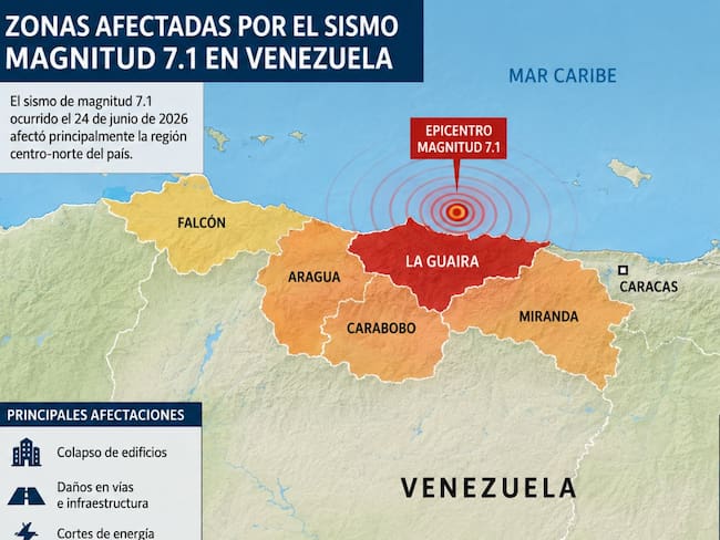 Terremoto en Venezuela: ¿Cuál fue la zona con más daños por el sismo de magnitud 7.1?