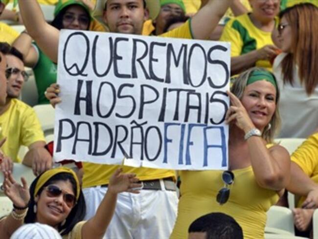 Ola de protestas en Brasil contra el Mundial