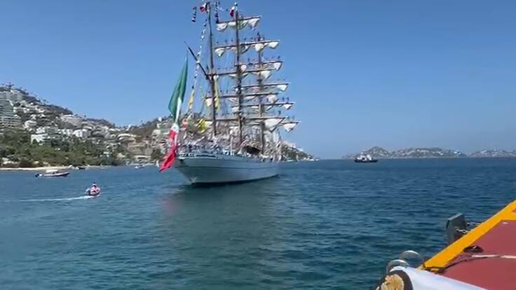 Buque Escuela Cuauhtémoc inicia su viaje número 45