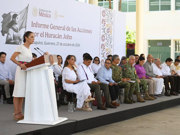 Sheinbaum recorre Acapulco tras huracán John... “la emergencia ha terminado”