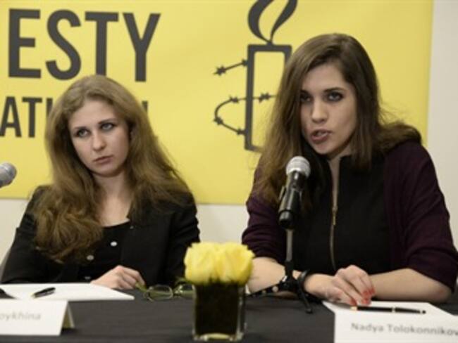 Critican las Pussy Riot a gobierno ruso en Nueva York