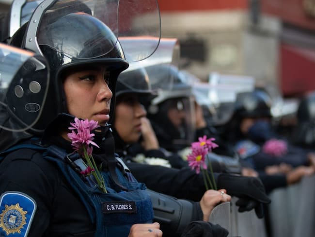 Más de 800 mujeres policías supervisarán la marcha del 8M en CDMX