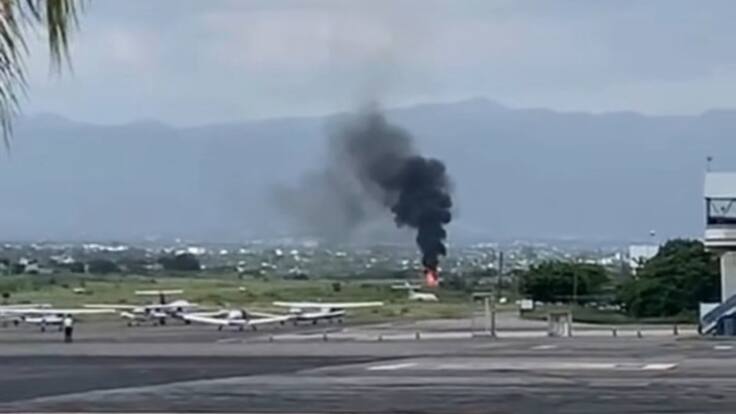 Avioneta se accidenta durante aterrizaje en Aeropuerto de Cuernavaca