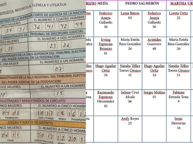 Así se difunden los “acordeones” para votar en la Elección del Poder Judicial el 1 de junio