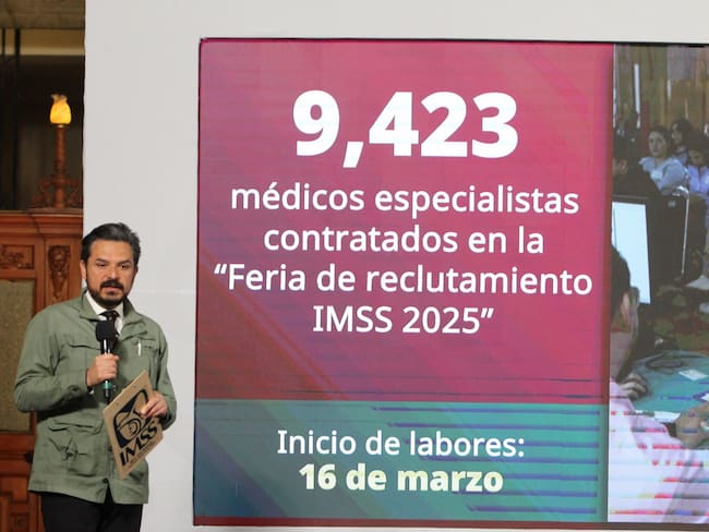 Contrata IMSS a 9 mil 423 mil especialistas de 70 disciplinas: Zoé Robledo