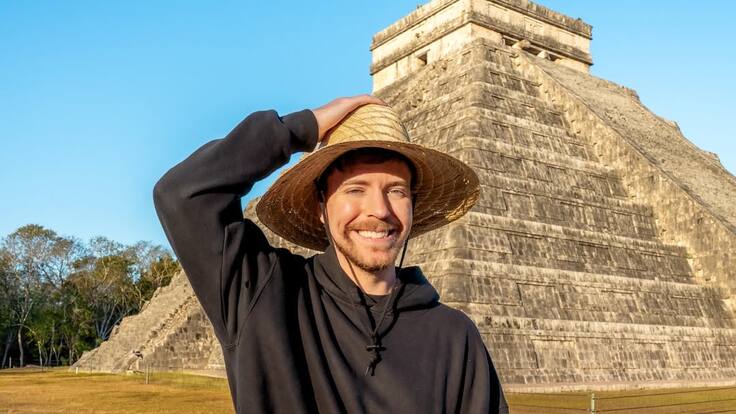 INAH clasifica como reservados los permisos a Mr. Beast en controversia por grabaciones en Calakmul y Chichén Itzá