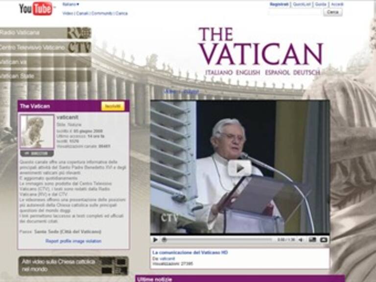 Abre El Vaticano versión en francés de su canal en YouTube