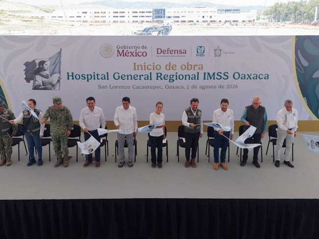“Estamos al rescate de la salud pública”: Claudia Sheinbaum arranca obra de hospital en Oaxaca